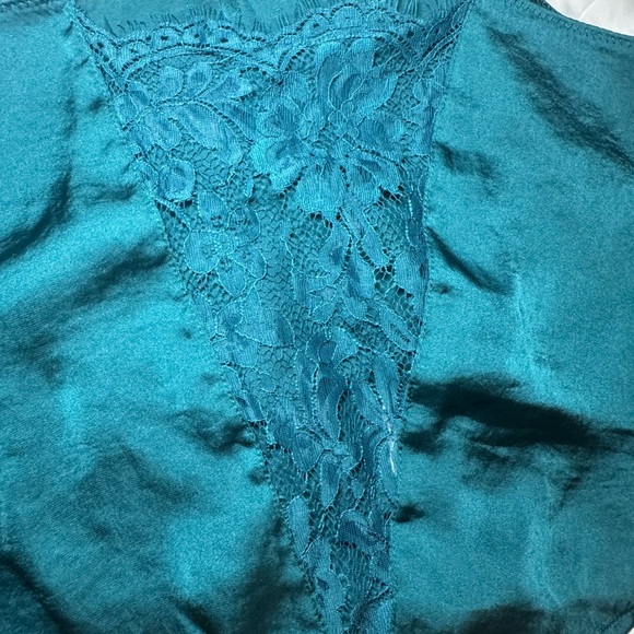 Free People Teal Lace Cami Top - Picture 5 of 8